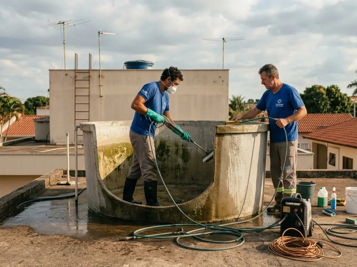 Limpeza de Caixa d'Água